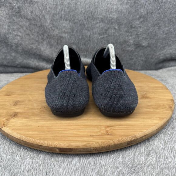 Rothy's Shoes Womens Size 8.5 Black Pointed Toe Flats Knit Washable Eco Friendly - Picture 4 of 10